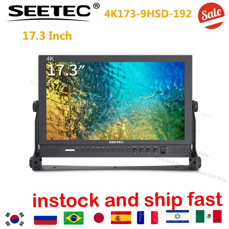 Seetec  P173-9HSD, HDMI ȣȯ 4K   AV, 17.3 ġ IPS ˷̴, 1920x1080 FHD, 3G-SDI, 4K173-9HSD-192